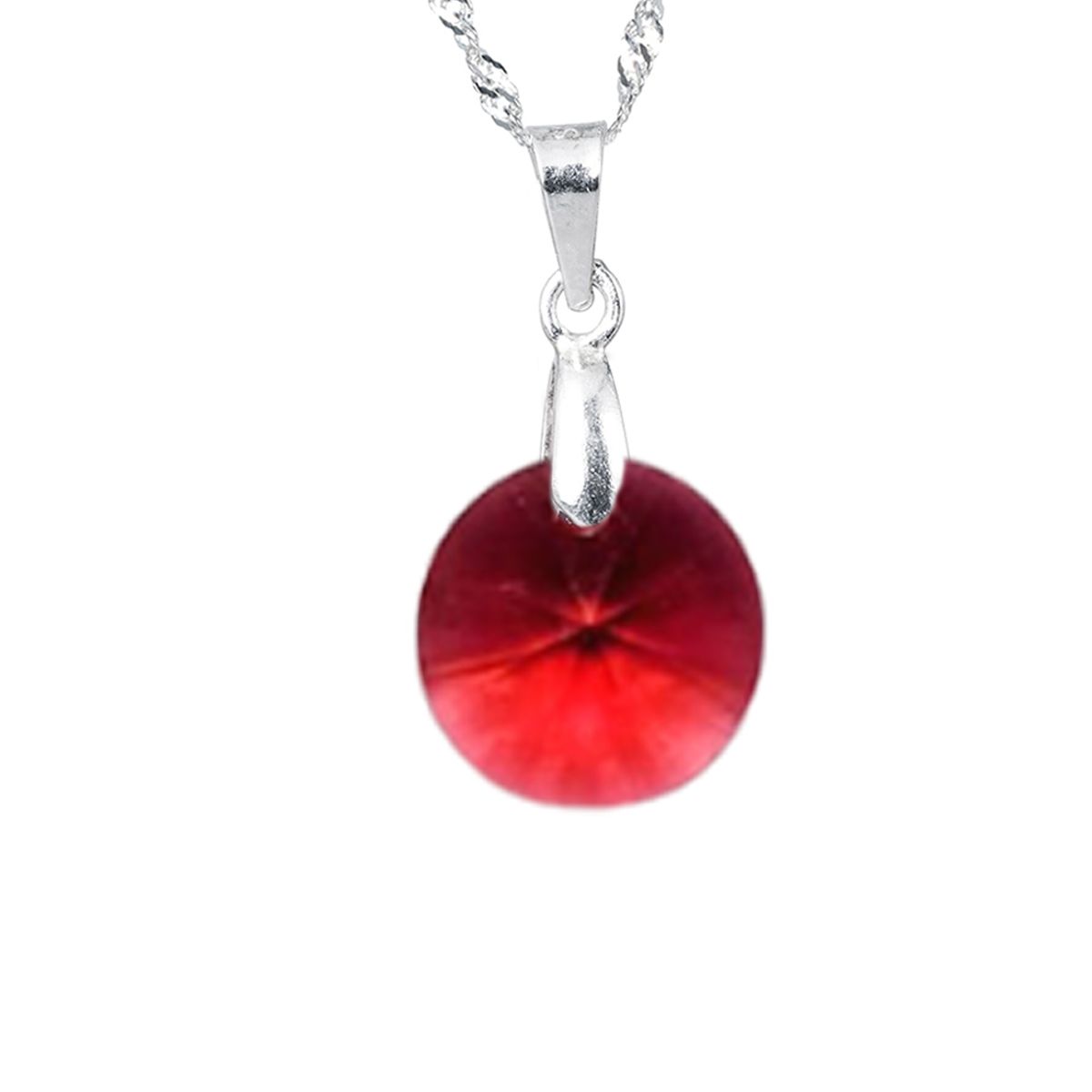 JOYAS MONTERO - Collar Paris Plata 925 creado cristales de Swarovski® Scarlet