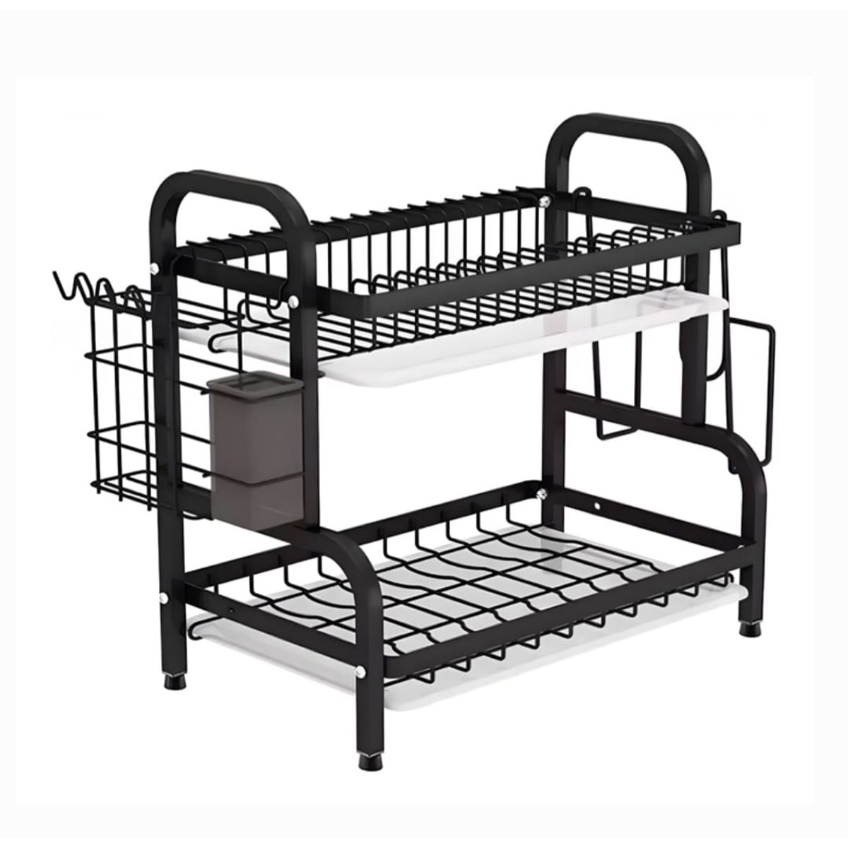 GENERICO - Secador Escurridor De Platos Loza Vajilla 2 Niveles Secaplato Cocina