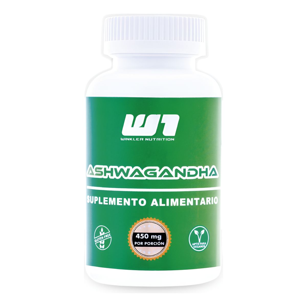 WINKLER NUTRITION - Ashwagandha 450mg 60 Cápsulas 30 Porciones - 1 Mes