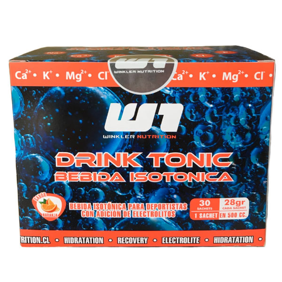WINKLER NUTRITION - Bebida Isotónica E Hidratante Drink Tonic 15 Lts 30 Sachets