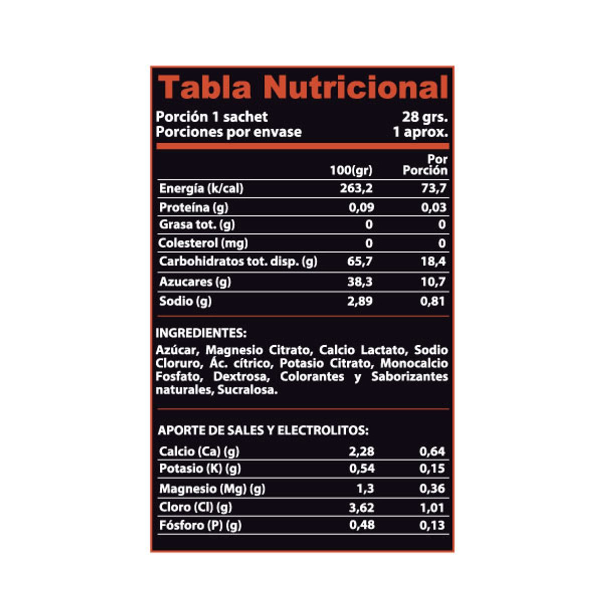 WINKLER NUTRITION - Bebida Isotónica E Hidratante Drink Tonic 15 Lts 30 Sachets