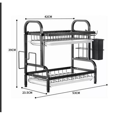 Imagen 2 del producto Secador Escurridor De Platos Loza Vajilla 2 Niveles Secaplato Cocina
