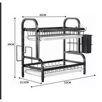 Secador Escurridor De Platos Loza Vajilla 2 Niveles Secaplato Cocina