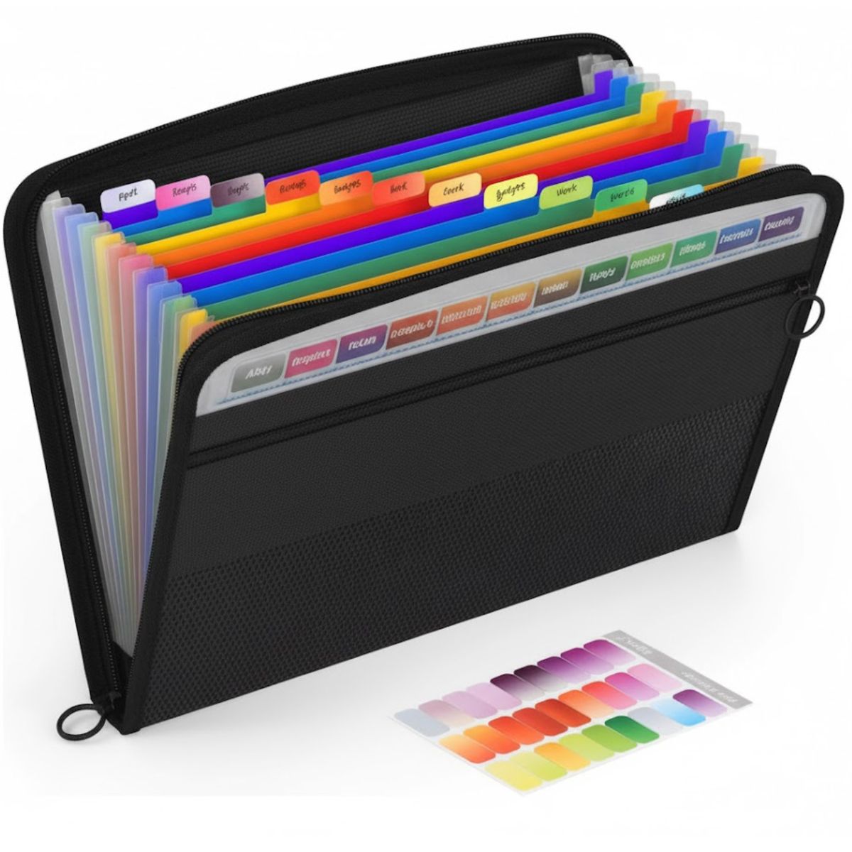 GENERICO - Carpetas de Archivos Tipo Cremallera  Pack de 13