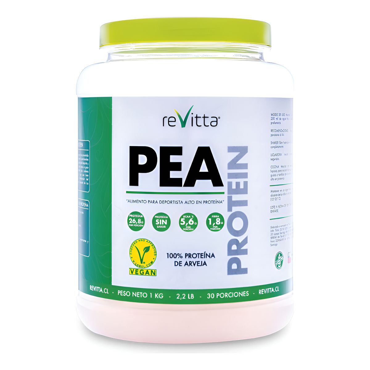 REVITTA WELLNESS - Proteína Vegetal De Arveja Pea Protein 1 Kg.