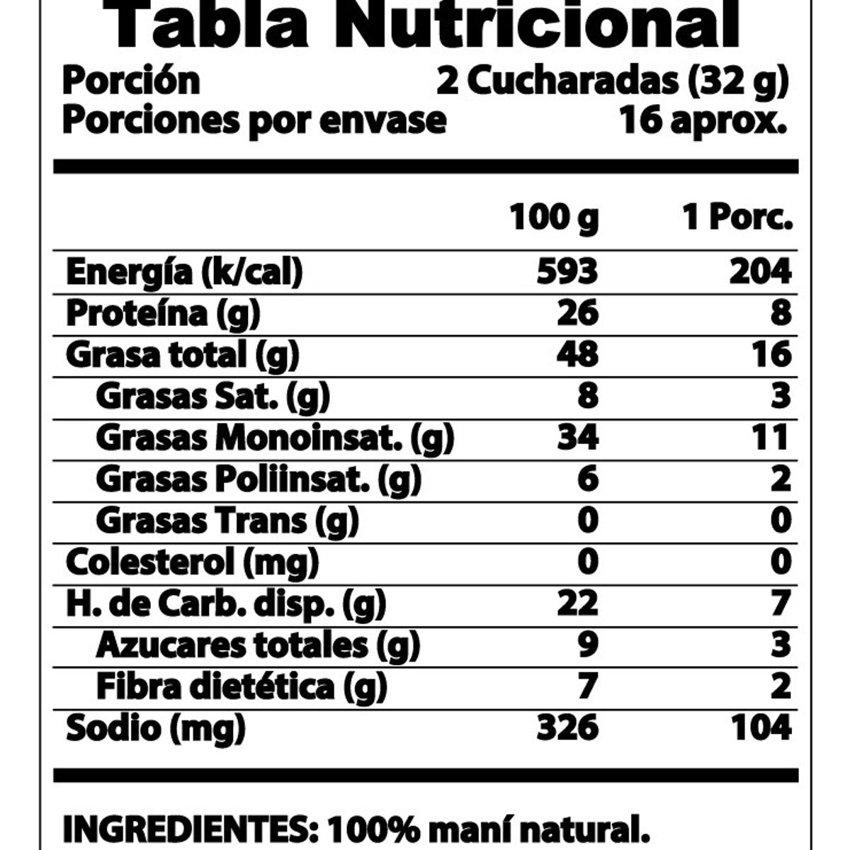 REVITTA WELLNESS - Mantequilla De Mani Peanut Butter 500 Grs. Revitta Wellness