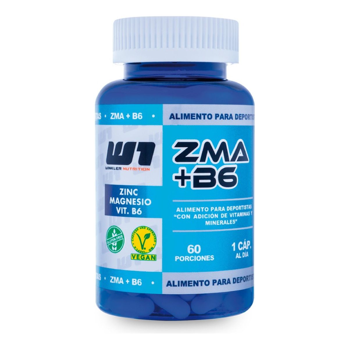 WINKLER NUTRITION - Zma +vitamina B6 Nueva Fórmula 60 Porc. Winkler Nutrition