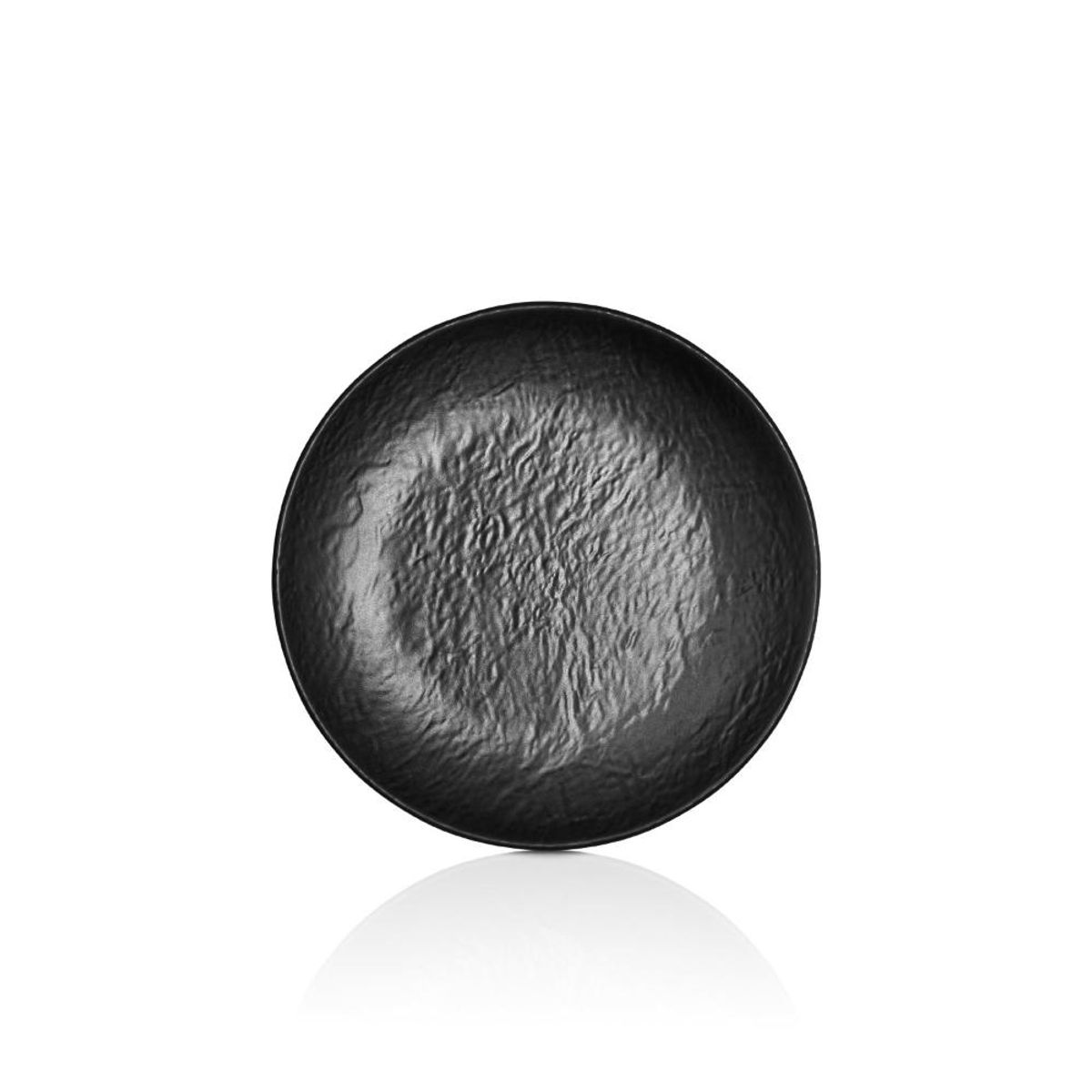 GENERICO - PLATO MELAMINA NEGRA 20 CM LINEA TILDA