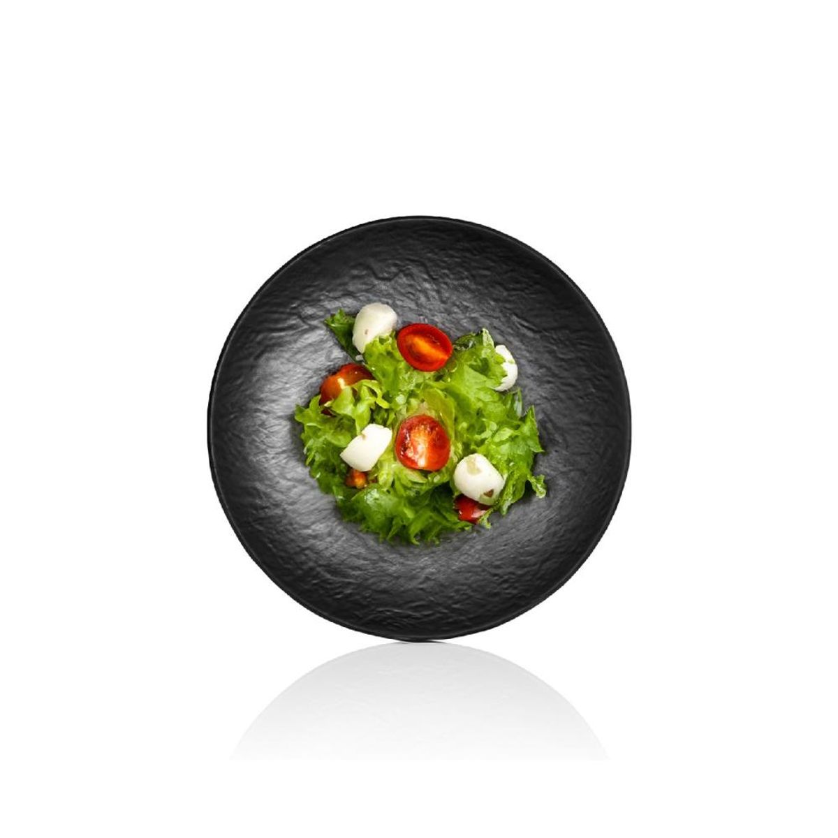 GENERICO - PLATO MELAMINA NEGRA 20 CM LINEA TILDA