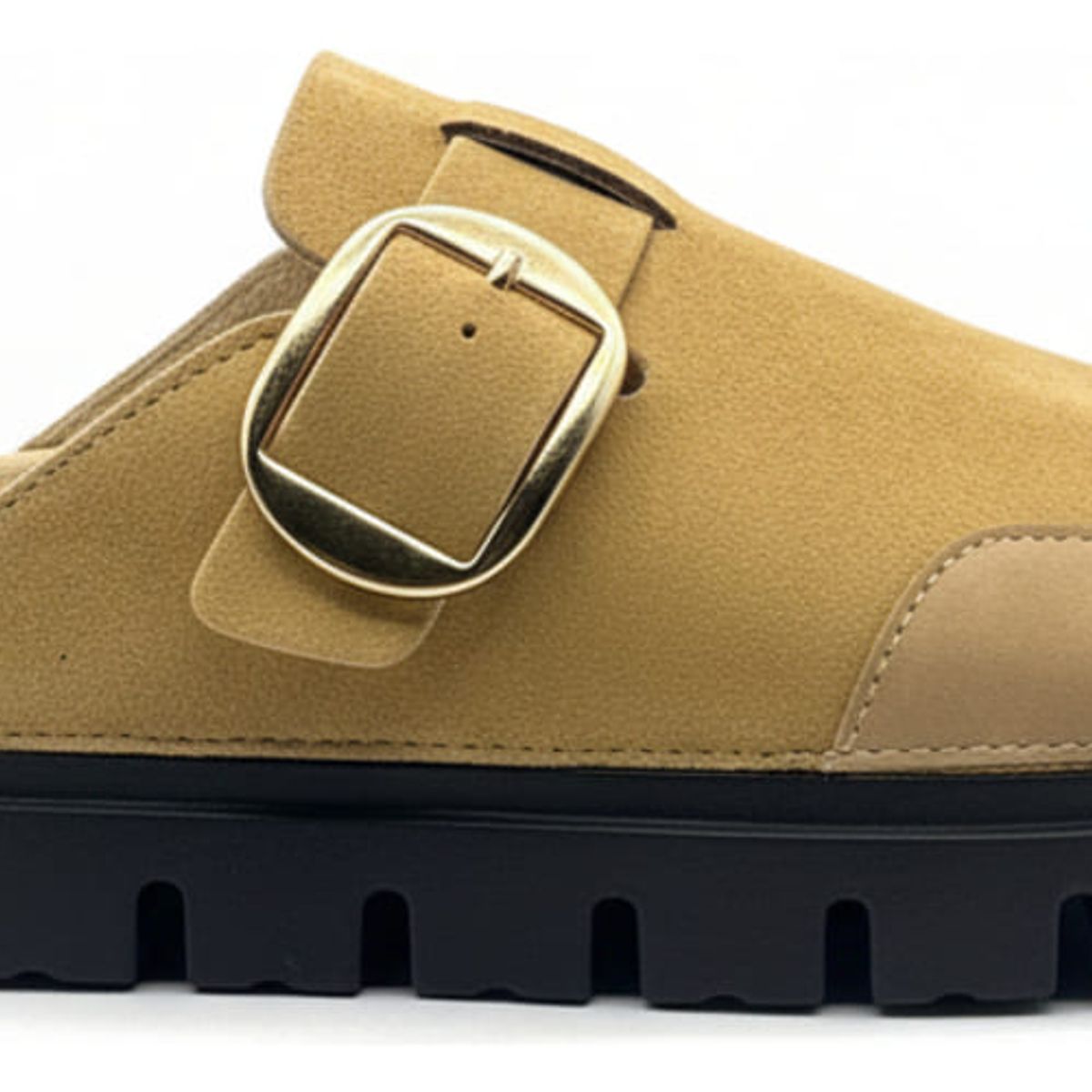 BOVINITA - Zueco Mujer Mocasín Mule  Hebilla Casual Plataforma Cómoda