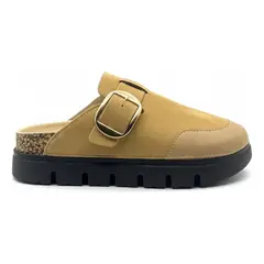 BOVINITA - Zueco Mujer Mocasín Mule Hebilla Casual Plataforma Cómoda