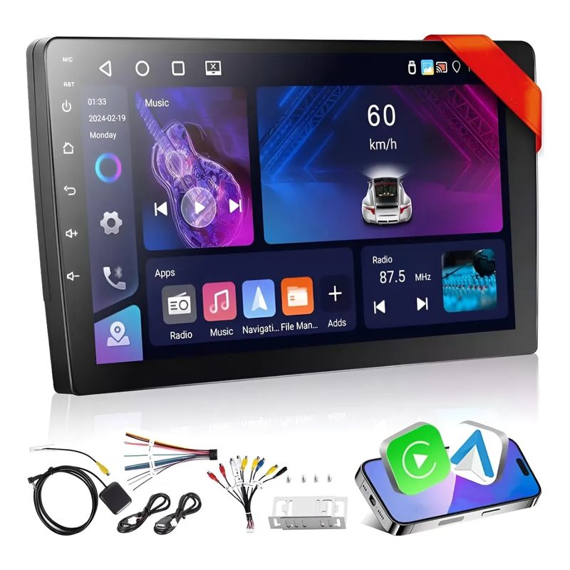 GENERICO - Radio Android de 9 pulgadas con sistema Carplay.