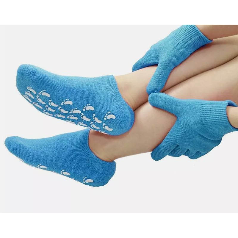 GENERICO - Guantes Calcetines De Gel Hidratación Manos Pies Agrietados