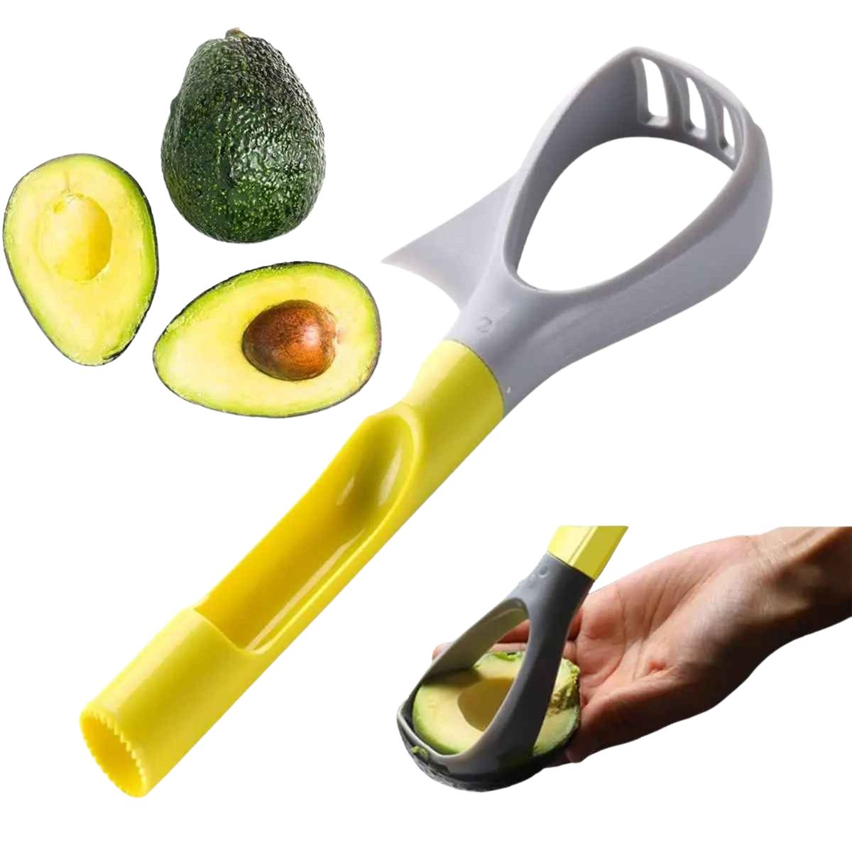 GENERICO - Rebanador De Palta 5 En 1 Multifuncional