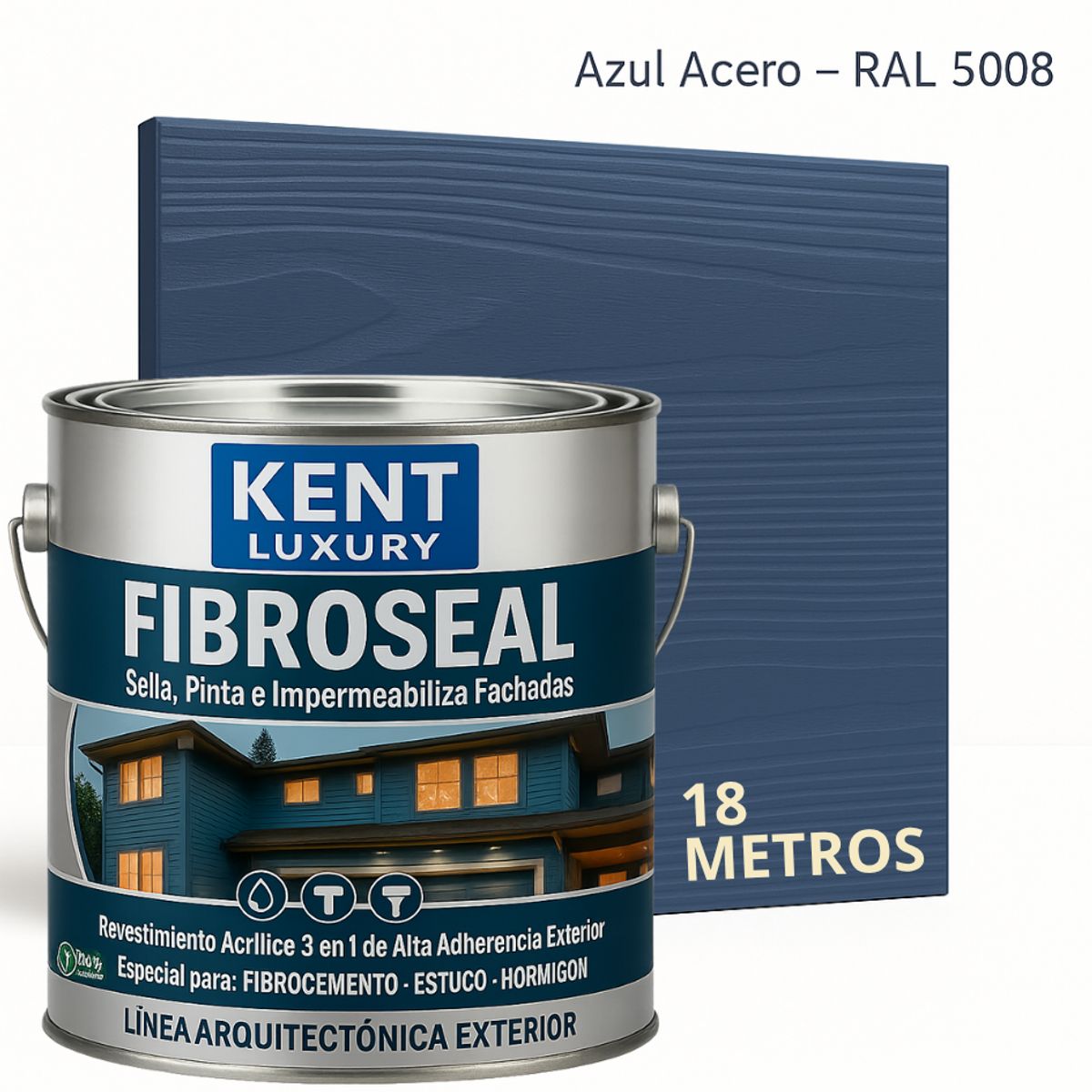 KENT - FIBROCEM SIDING - GALÓN FIBROSEAL™ - AZUL ACERO
