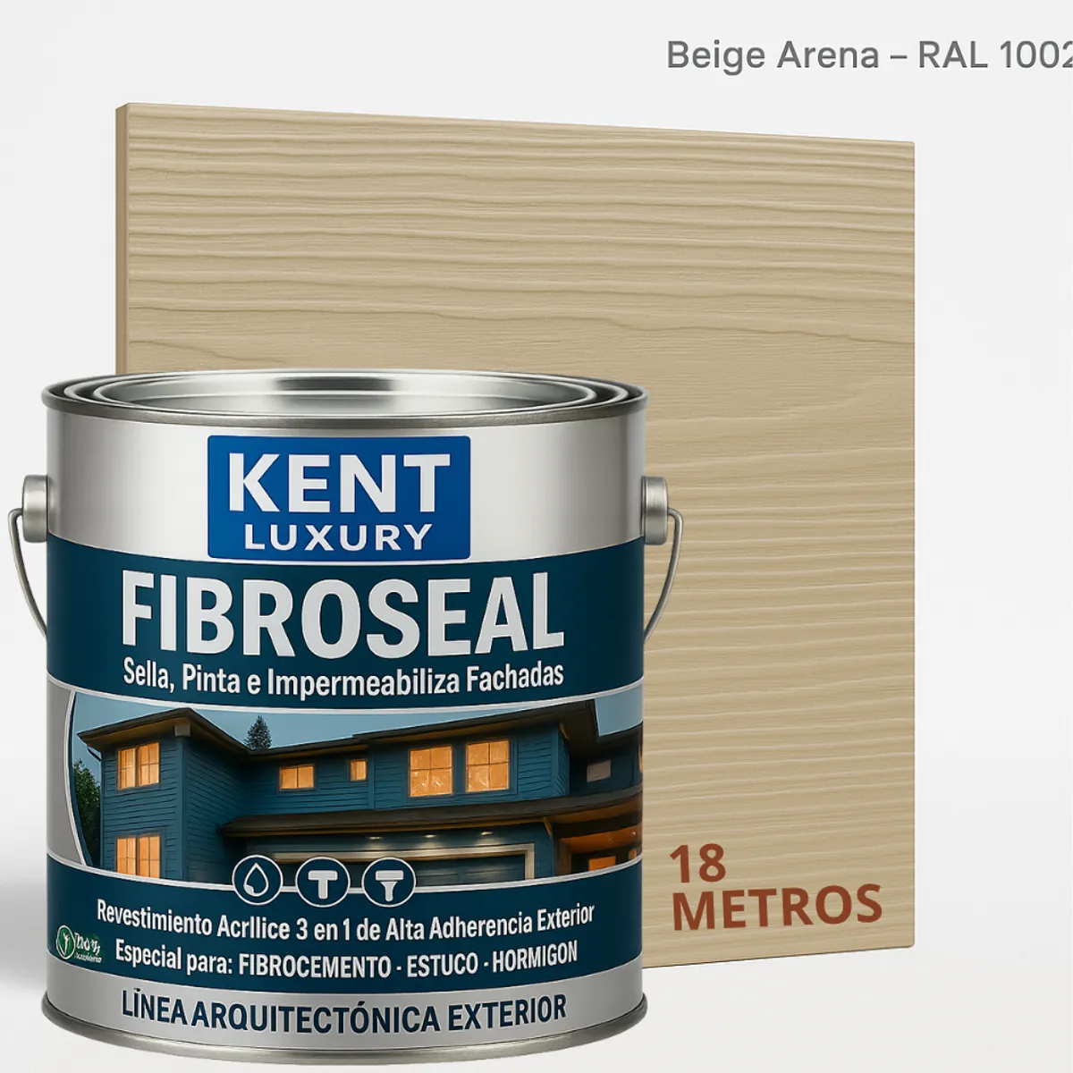 KENT - FIBROCEM SIDING - GALÓN FIBROSEAL™ - BEIGE ARENA