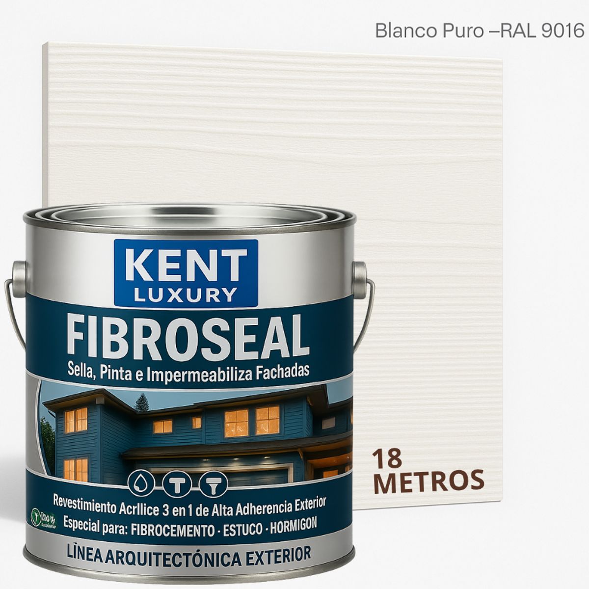 KENT - FIBROCEM SIDING - GALÓN FIBROSEAL™ - BLANCO PURO