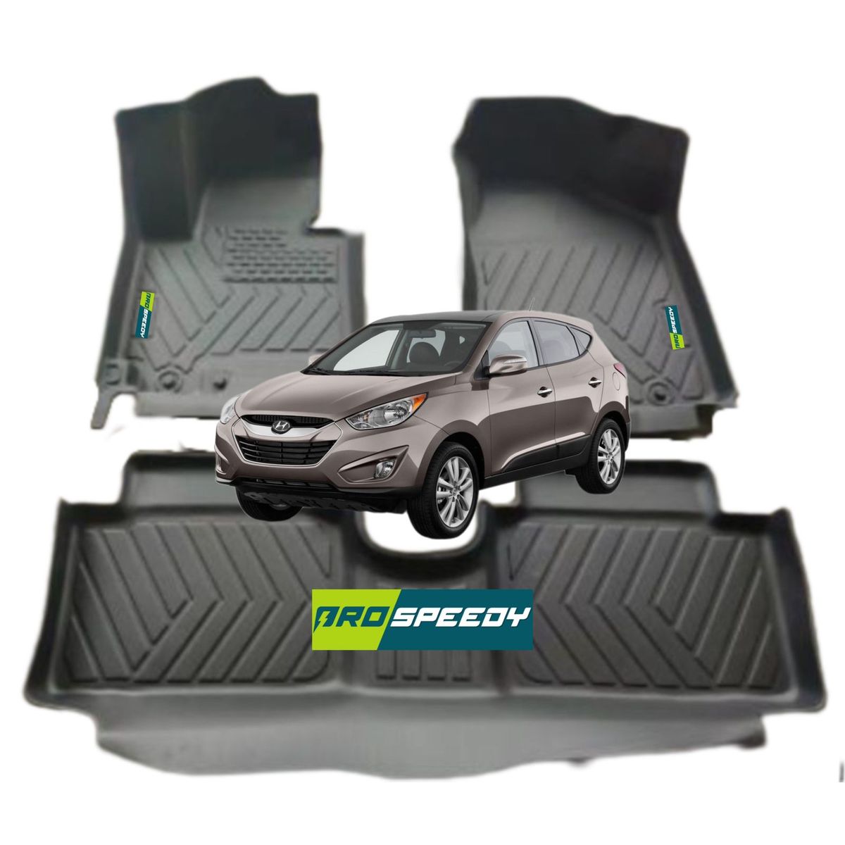 GENERICO - PISOS CALCE PERFECTO PROSPEEDY HYUNDAI TUCSON 2010-2015 3PIEZAS