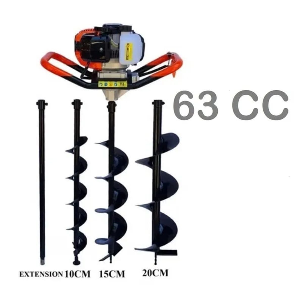 ALTERNATIVE - Barreno Ahoyador 63cc + 3 Brocas + Extesion - Profesional Japon