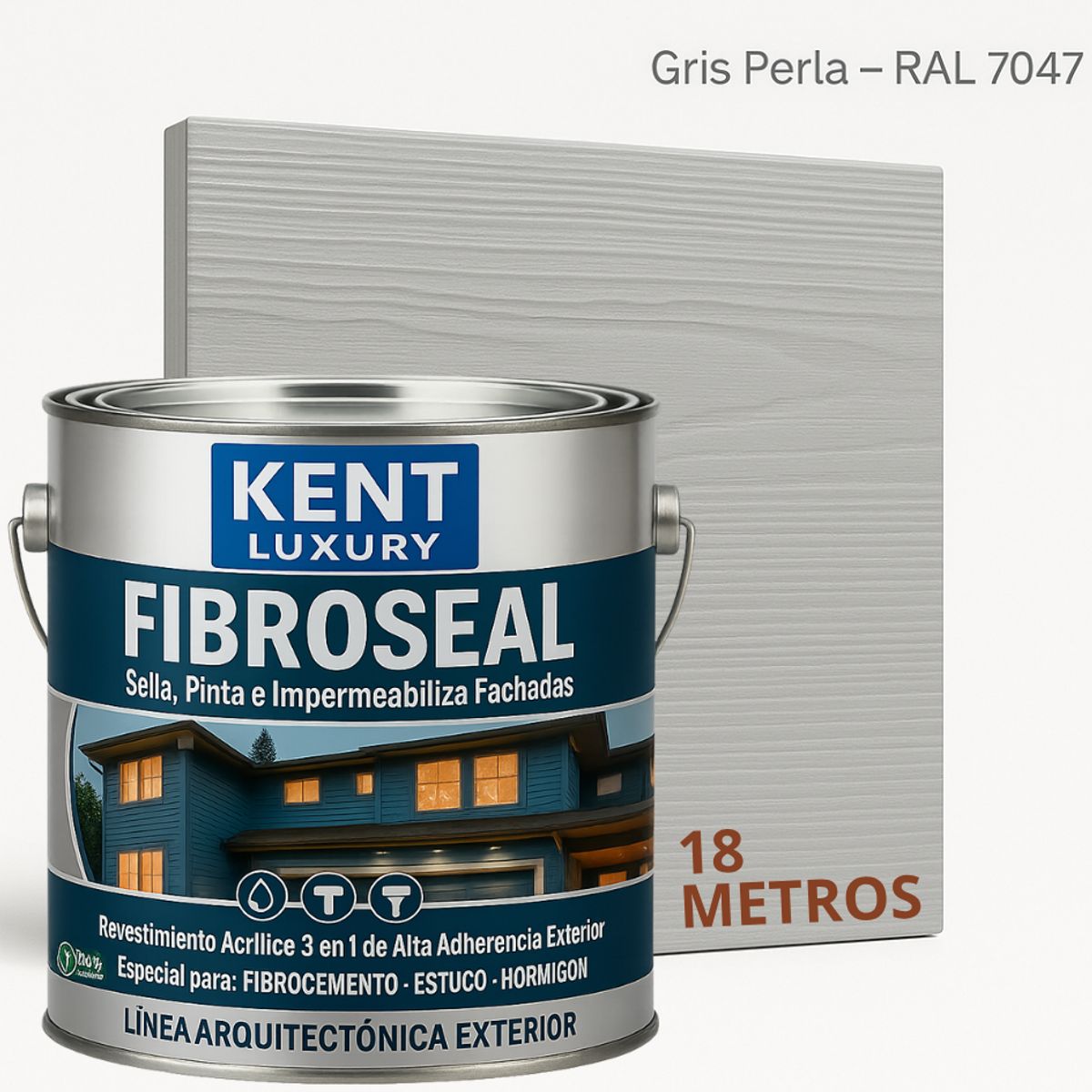 KENT - FIBRO SIDING - GALÓN FIBROSEAL™ - GRIS PERLA