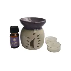 GENERICO - Difusor de ceramica para aceite esenciales aroma Vainilla Panal