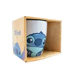 TITANIO - Tazon Ovalado Grande 12,5 cm Stitch Caja 30oz 887ml