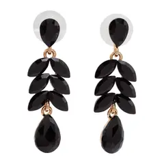 BIJOUTERIA LB20 SPA - Aro fiesta dorado diseño 15 - Negro