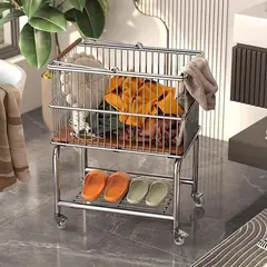 EVERSO - Cesta De Ropa Sucia Con Ruedas Cajas Removibles Organizador