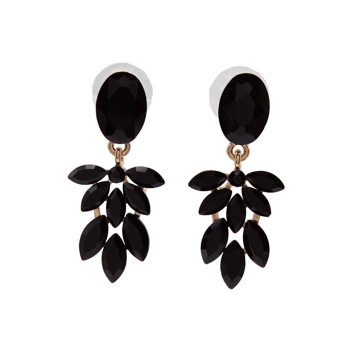 BIJOUTERIA LB20 SPA - Aro fiesta dorado diseño 14 - Negro