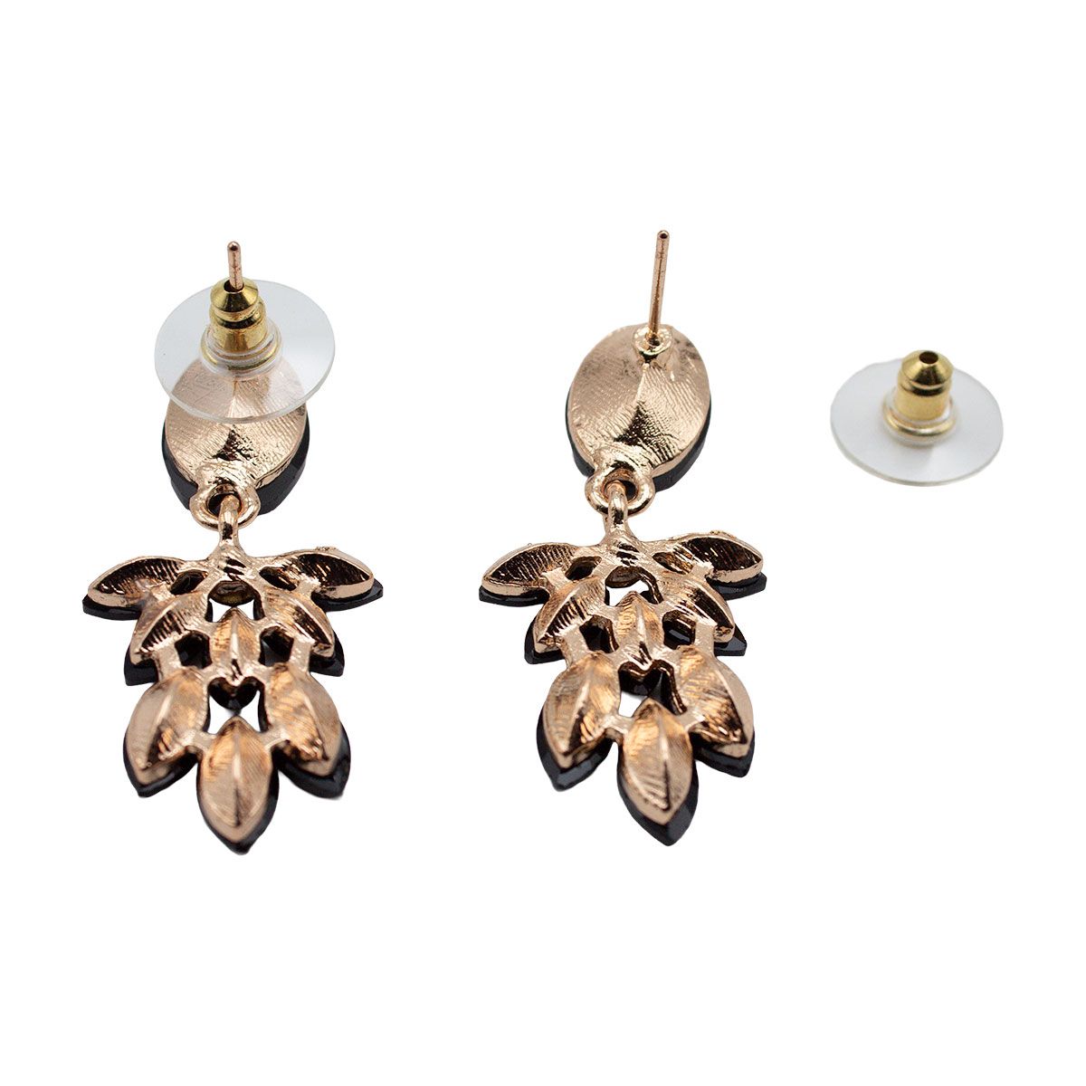 BIJOUTERIA LB20 SPA - Aro fiesta dorado diseño 14 - Negro