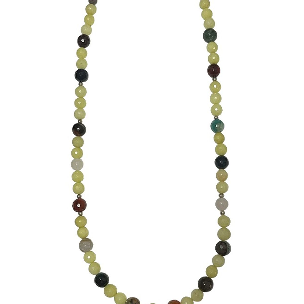 TAETHAI - Collar de plata 925 con piedras naturales semi preciosas