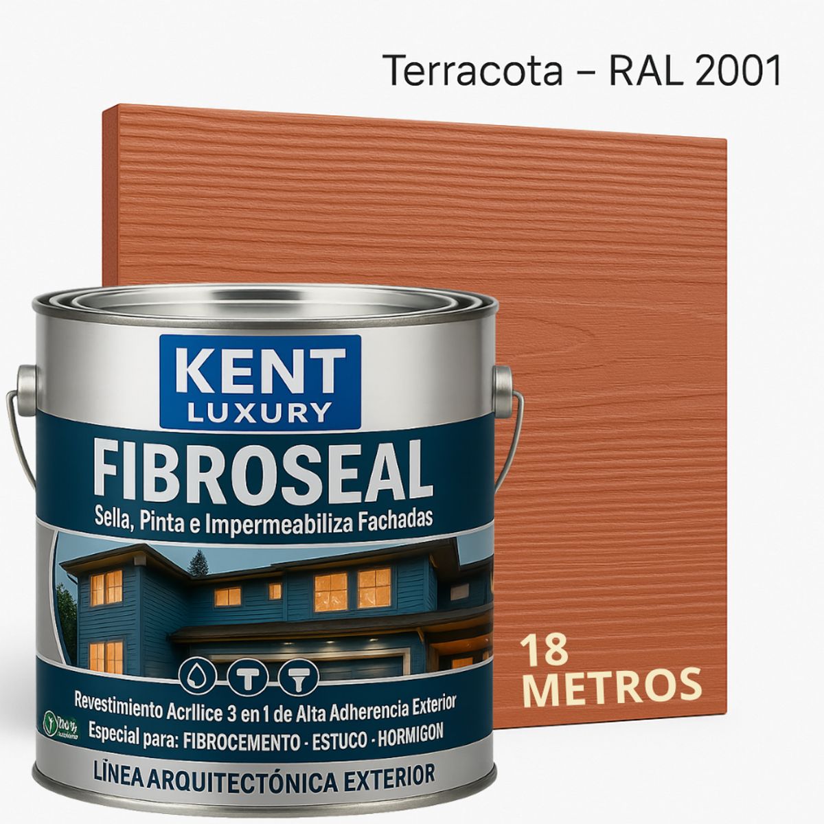 KENT - FIBROCEM SIDING - GALÓN FIBROSEAL™ - TERRACOTA