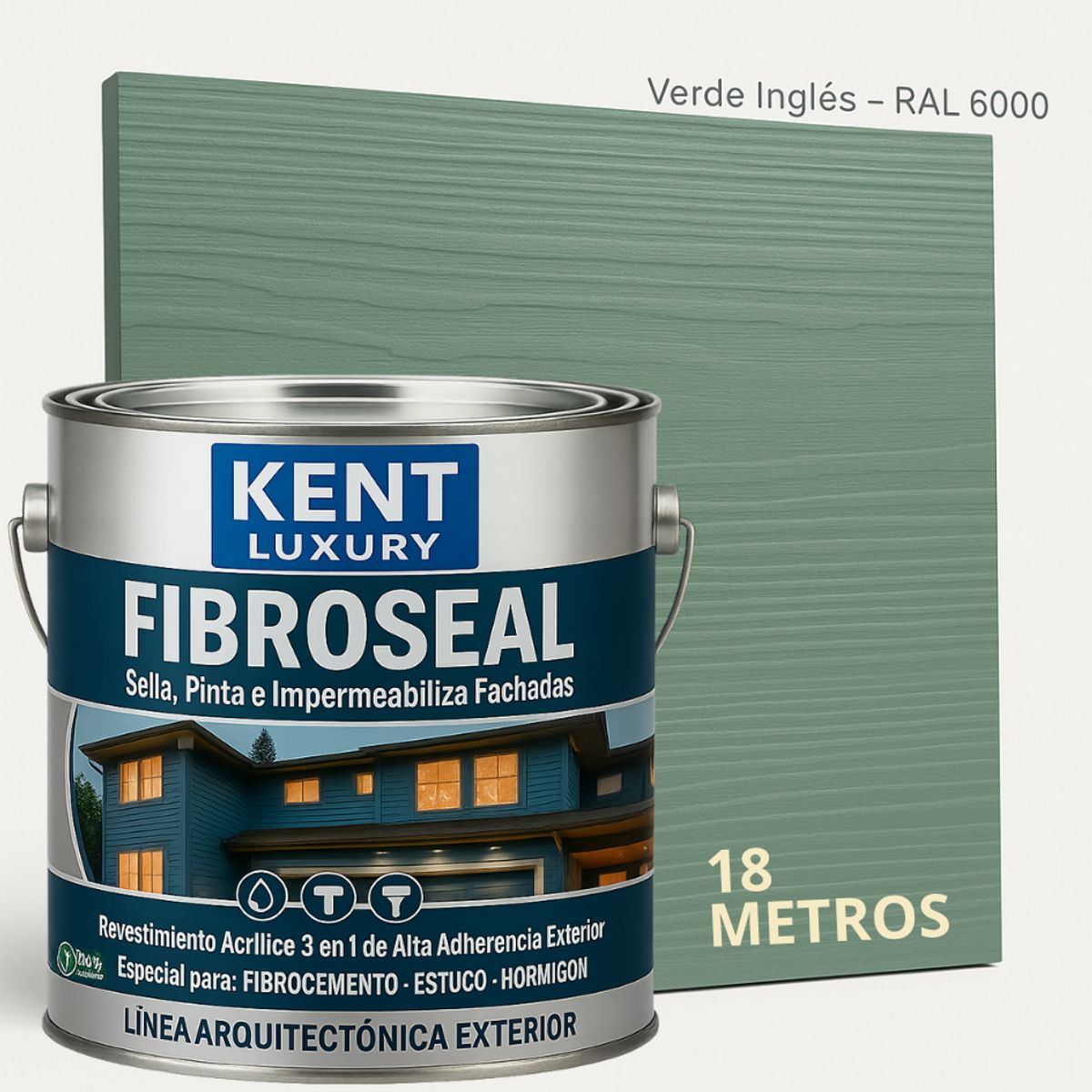 KENT - FIBROCEM SIDING - GALÓN FIBROSEAL™ - VERDE INGLÉS