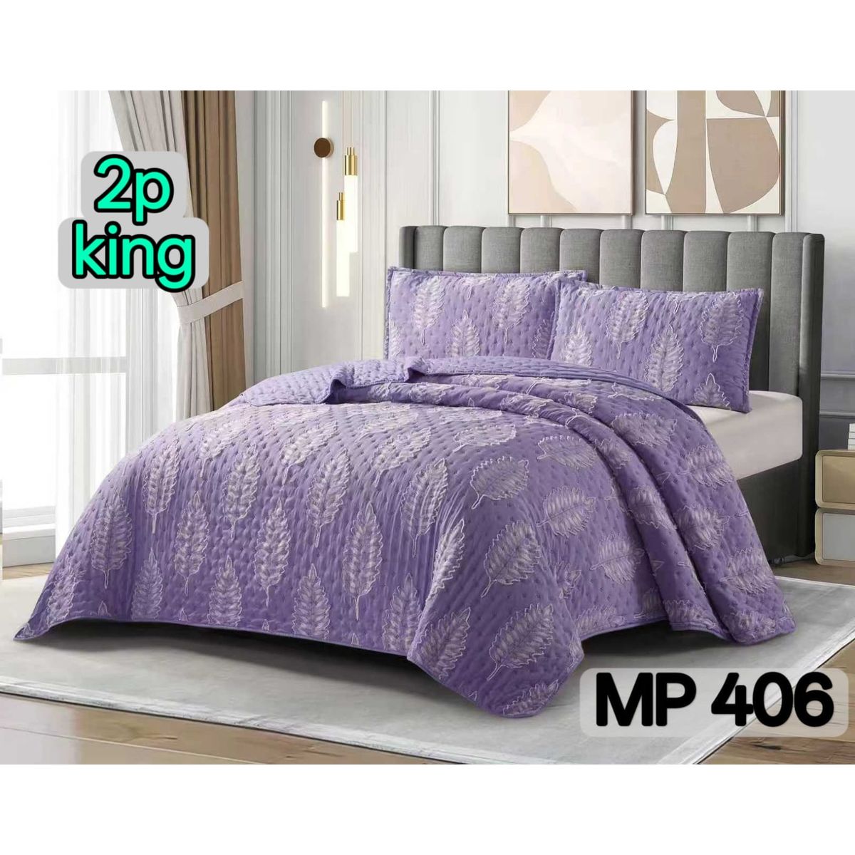 GENERICO - Cobertores Quilts Verano con Bordados en alto relieve técnica Tufting