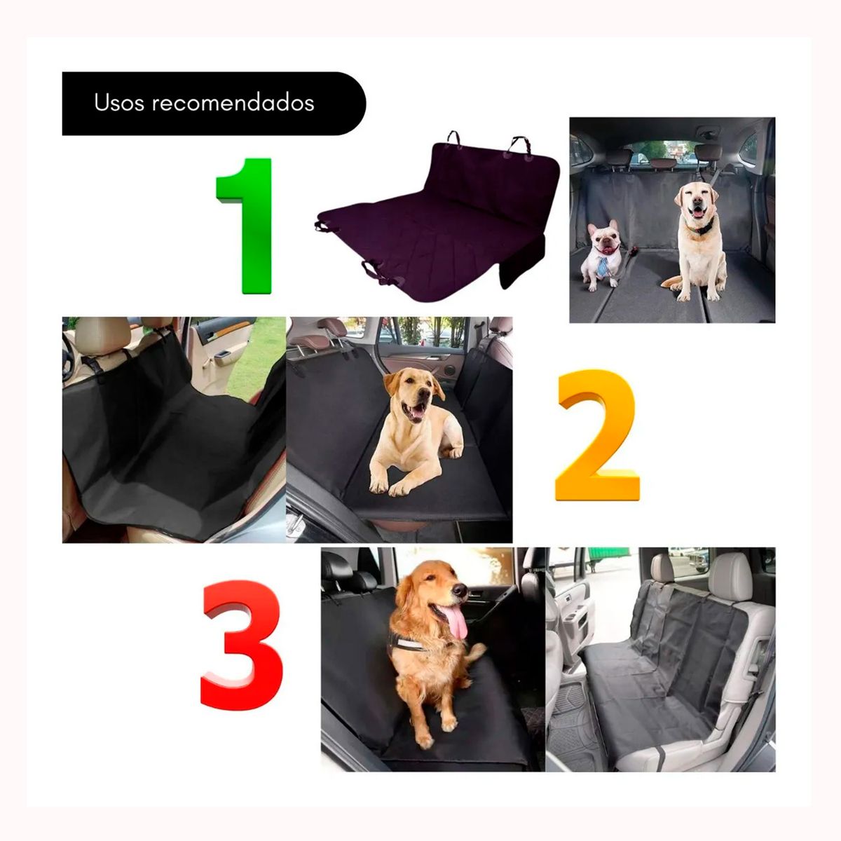 GENERICO - Lona funda protectora cubre asiento para auto