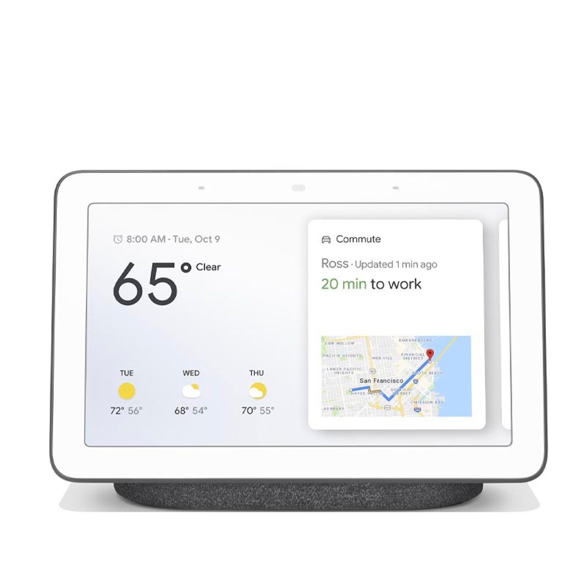 GOOGLE - Asistente Google Home Nest Hub Gris 2nd Gen Con Pantalla Y Parlante