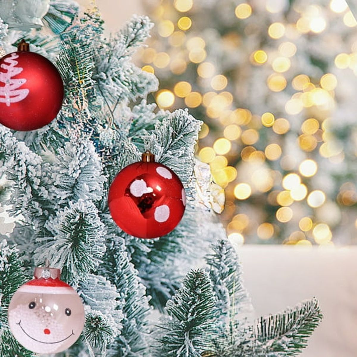 GENERICO - Set Premium Esferas Navideñas Decoración Arbol Navidad Muñeco De Nieve