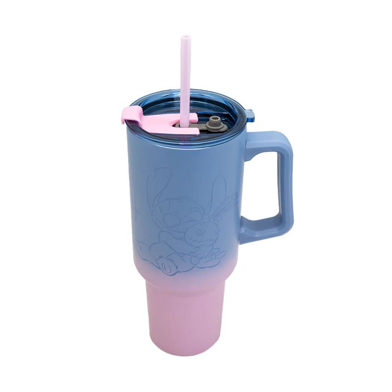 TITANIO - Vaso Mug Termico + Bombilla Disney Stitch 40oz 1180m