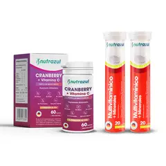 NUTRAZUL - Cranberry Vit C + Multivitaminico Mas Minerales -3u