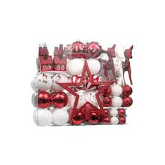 GENERICO - Set Premium 100 Adornos para Árbol de Navidad Decoración Esferas Navideñas