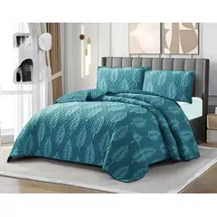 GENERICO - Cobertores Quilts Verano con Bordados en alto relieve técnica Tufting