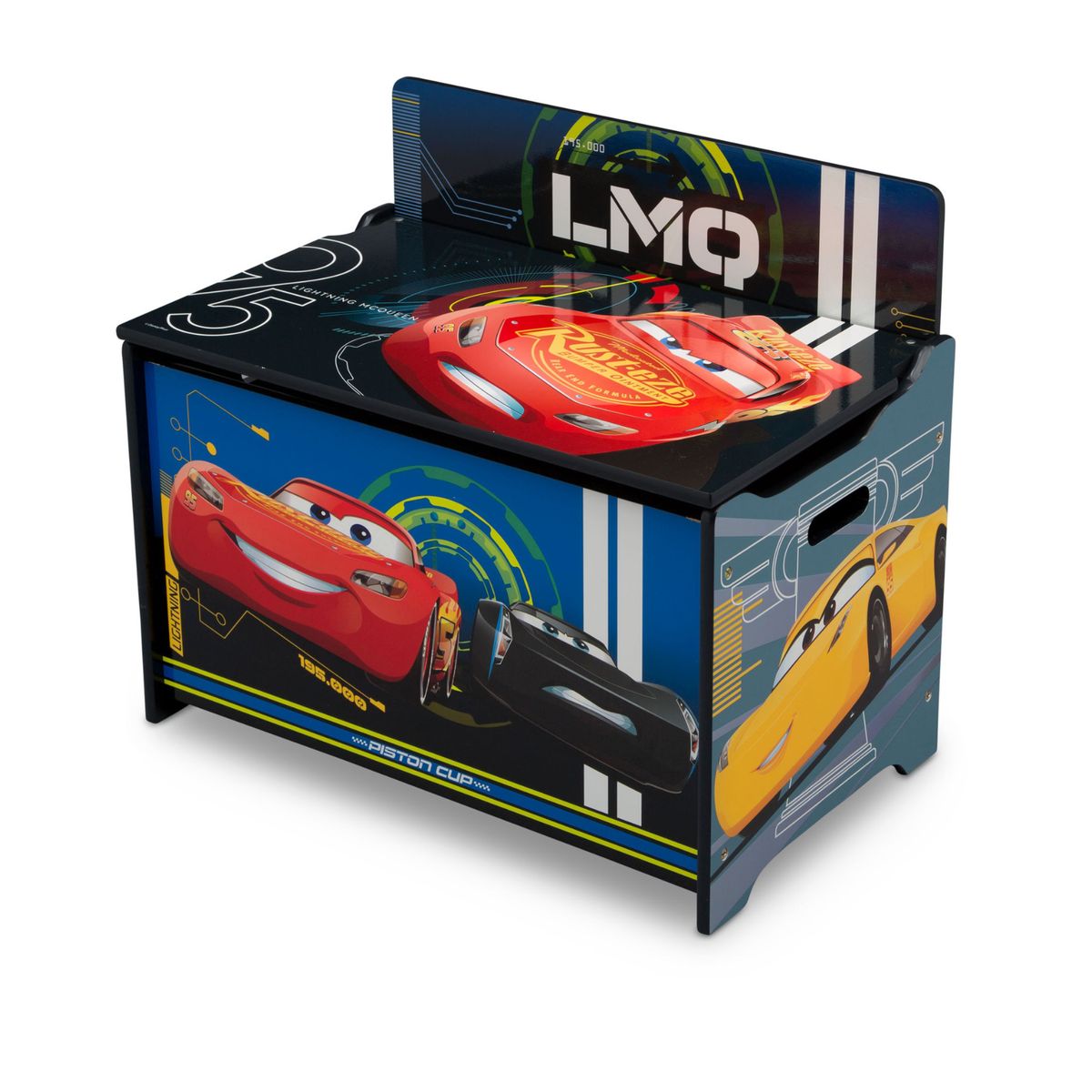 DELTA CHILDREN - Baúl para juguetes infantil Cars Disney Deluxe Delta Children