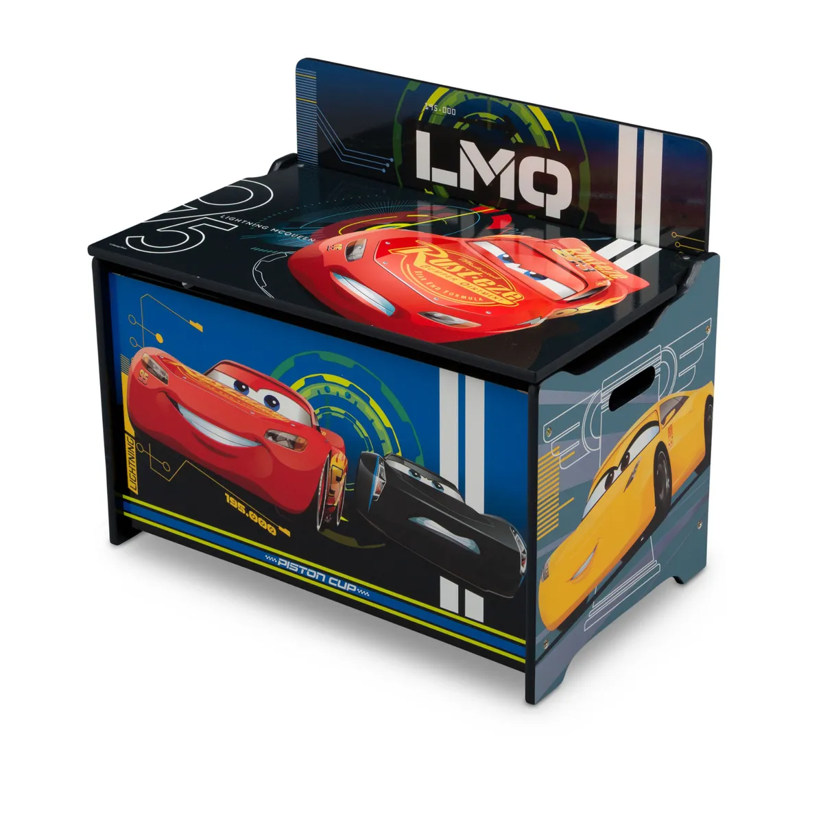 DELTA CHILDREN - Baúl para juguetes infantil Cars Disney Deluxe Delta Children