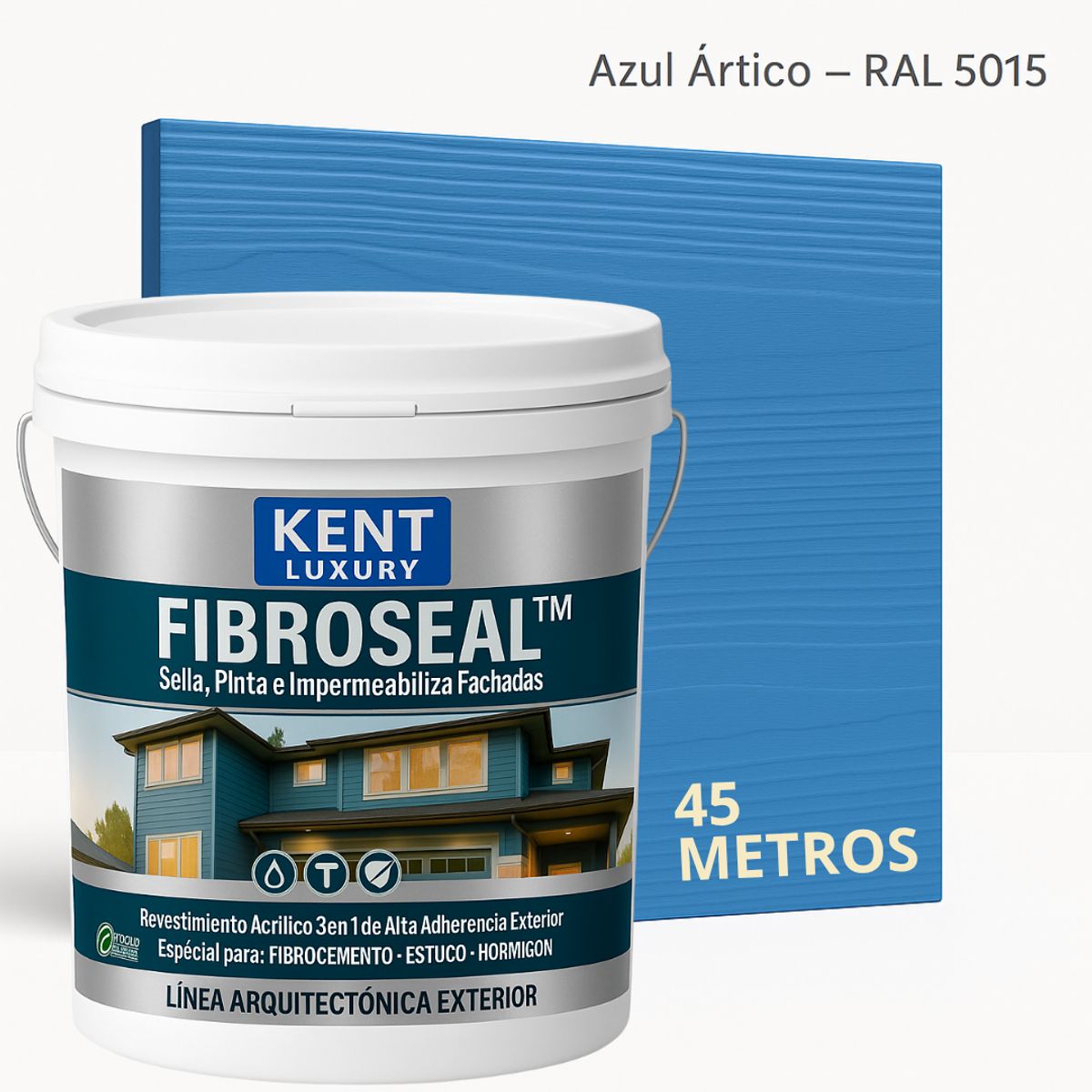 KENT - FIBROCEM SIDING - TINETA 10 LITROS FIBROSEAL™ - AZUL ÁRTICO