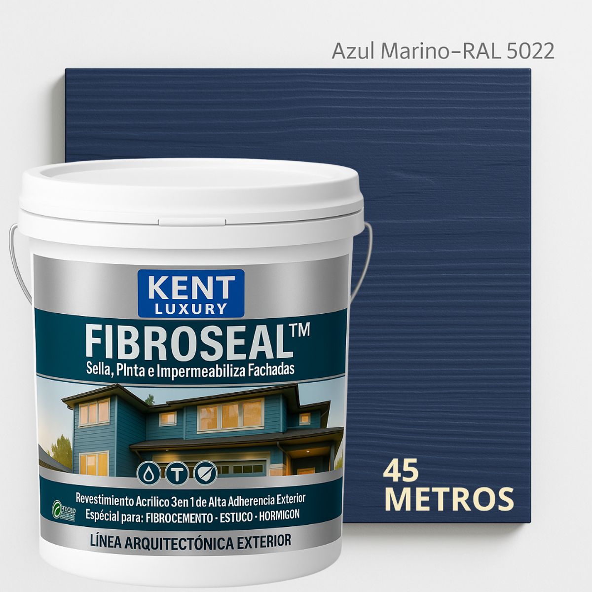 KENT - FIBROCEM SIDING - TINETA 10 LITROS FIBROSEAL™ - AZUL MARINO