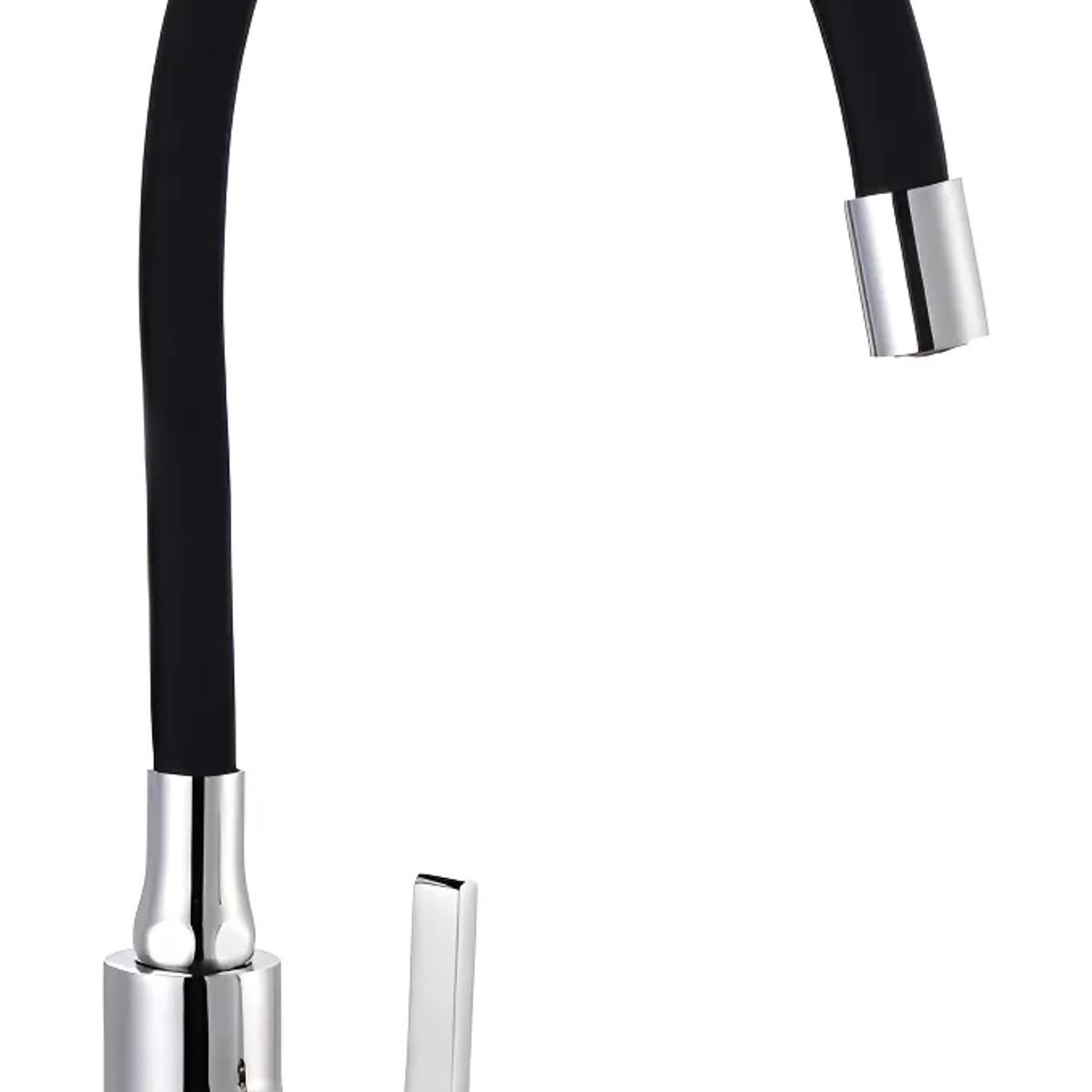 GENERICO - Llave Lavaplatos Monomando Cuello Flexible Negro