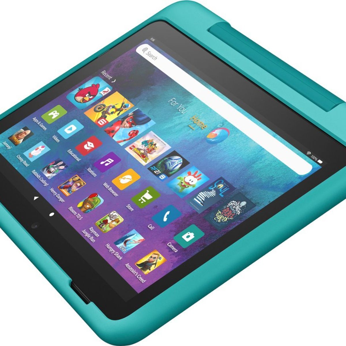 AMAZON - Tablet Niños Amazon Fire Hd 8 Kids Pro Con Protector Color Verde