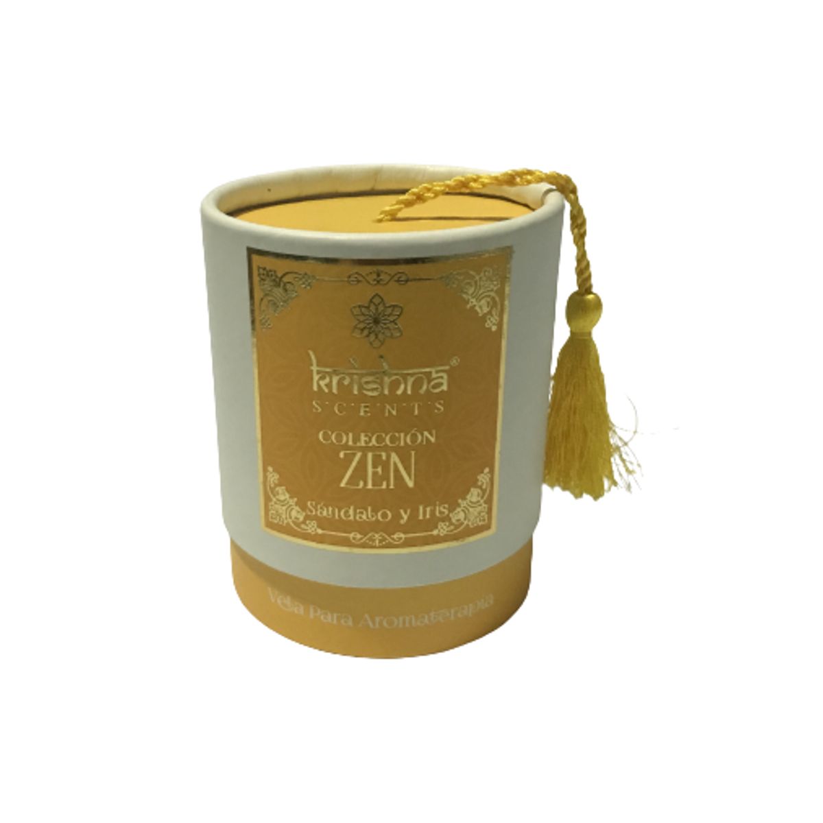 GENERICO - Velas aromaticas Krishna Scents coleccion Zen Aroma Sandado Iris
