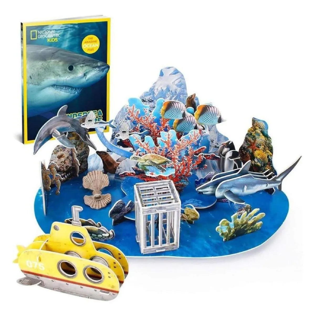 GENERICO - Juguete Rompecabezas 3D Vida Submarina 63 Piezas Infantil