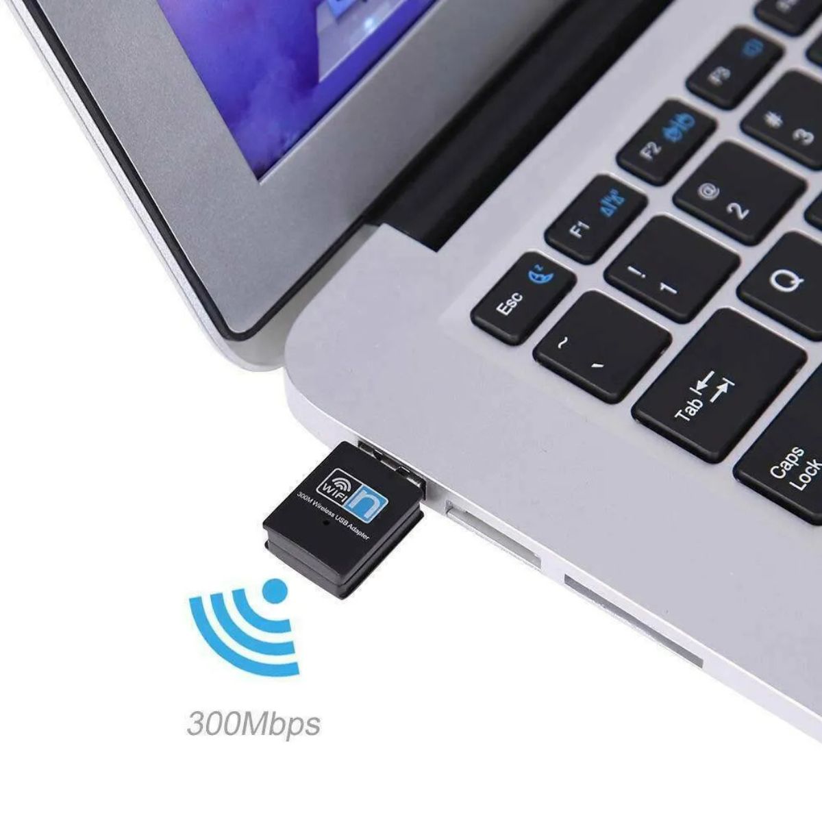 GENERICO - Adaptador WiFi USB Antena Inalámbrica N 300Mbps para PC